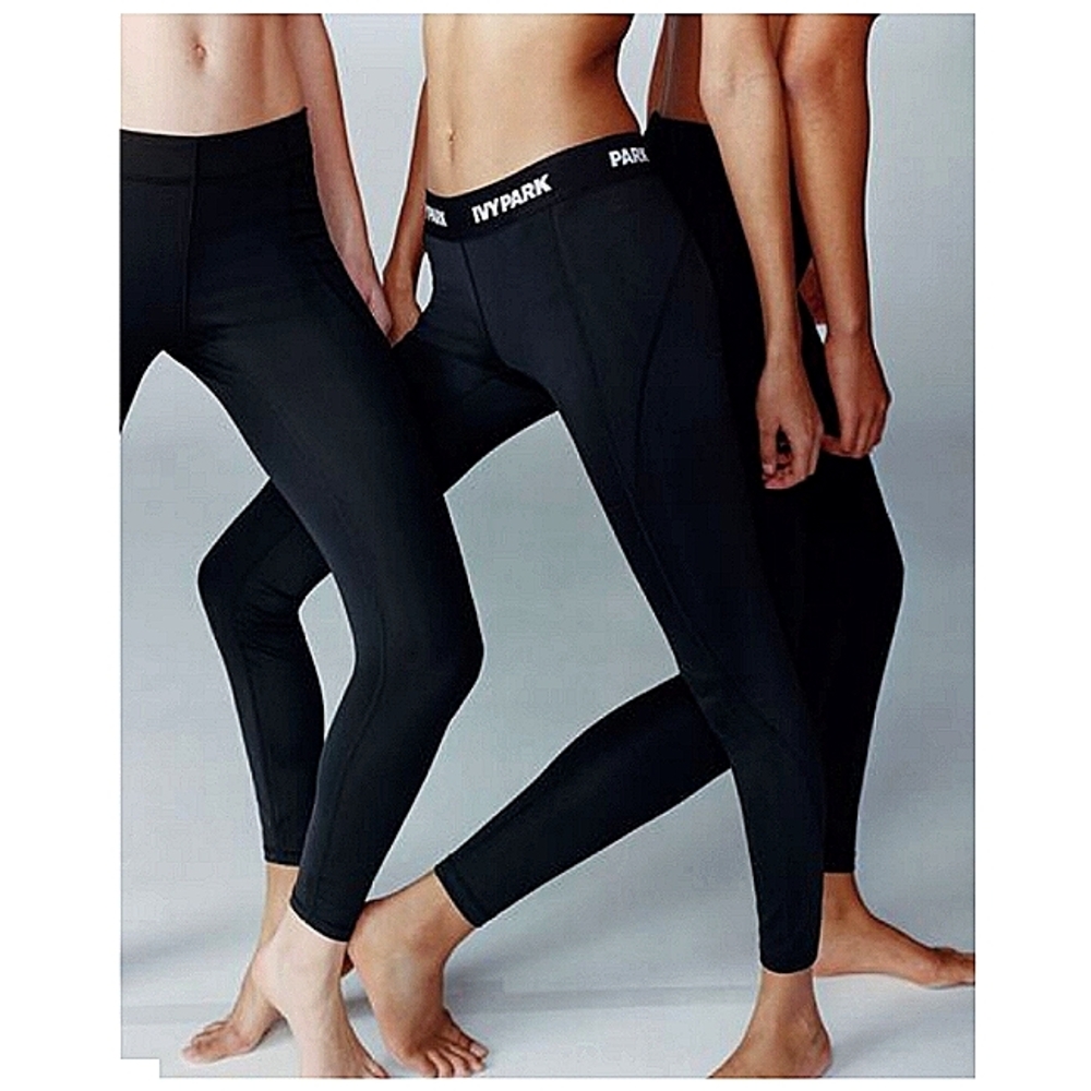 Ivy Park Roll Down Logo Legging Size Small-Black
